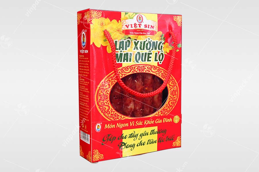 Túi giấy đựng lạp xưởng, tui giay dung lap xuong
