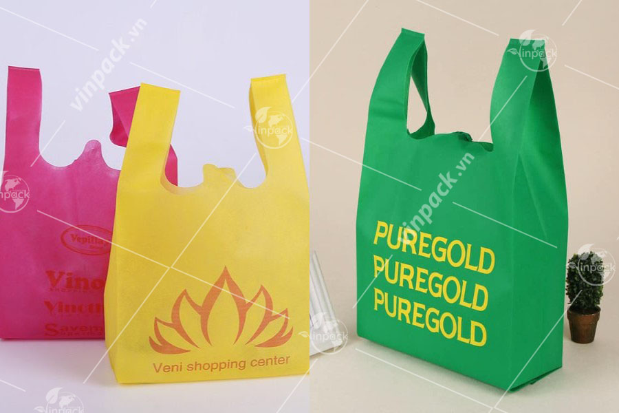 Túi vải không dệt T shirt, tui vai khong dêt t shirt