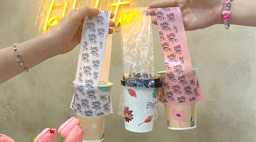 Túi đựng ly, túi ly, túi đựng cốc, túi đựng 1 ly, tui dung ly, tui dung coc, tui dung 1 ly Túi xốp đựng ly màu hồng và màu xanh lá