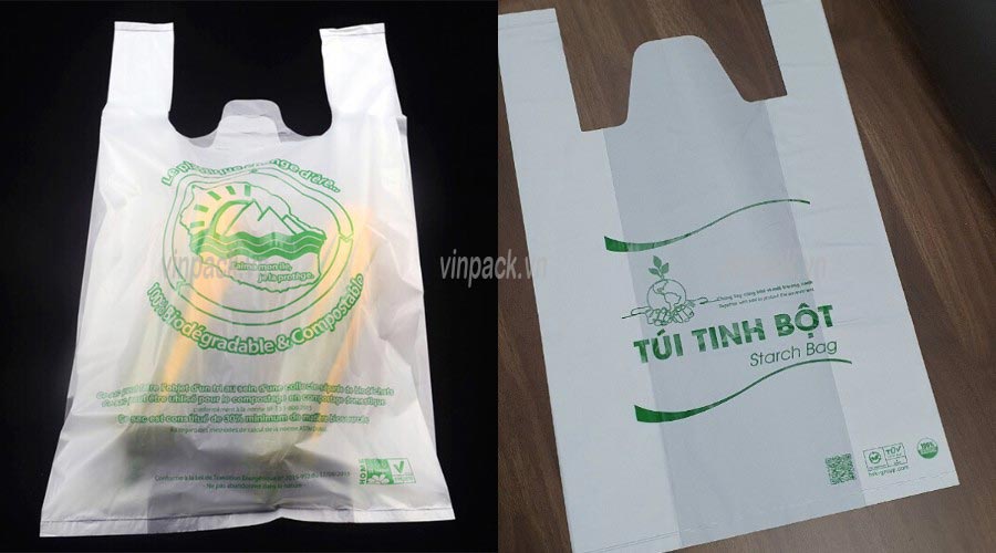 Túi tinh bột, tui tinh bot, túi bột sắn, tui bot san, túi làm từ tinh bột, tui lam tu tinh bot