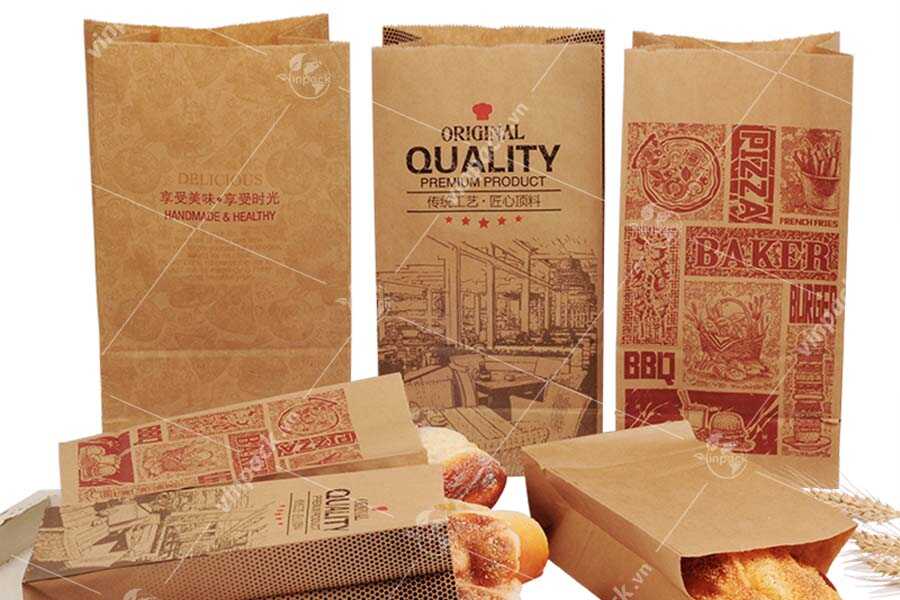Túi giấy đựng bánh mì, tui giay dung banh mi