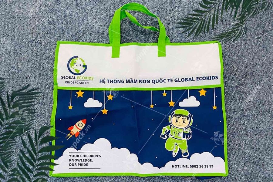 Túi vải không dệt đựng chăn màn drap gối nệm, tui vai khong det dung chan mang grap goi nem