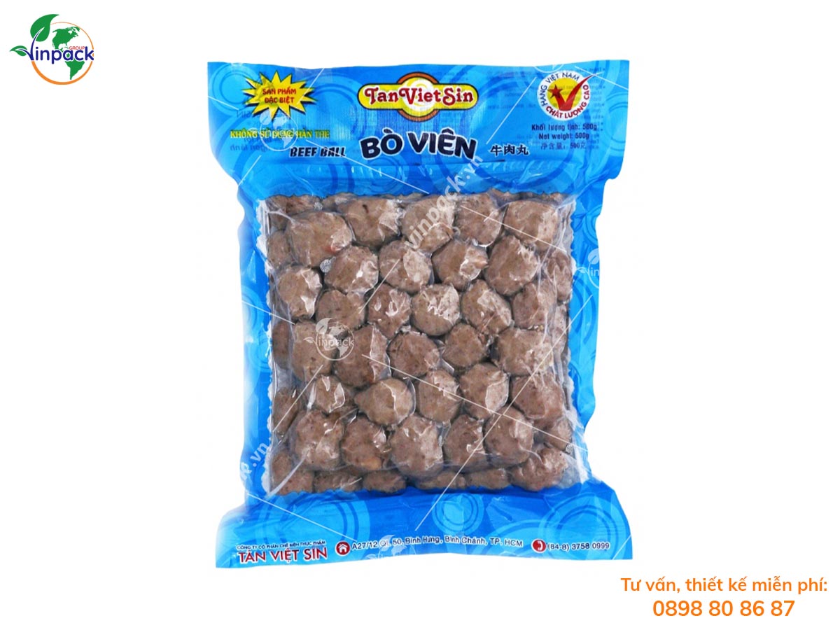 Bao bì đựng bò viên