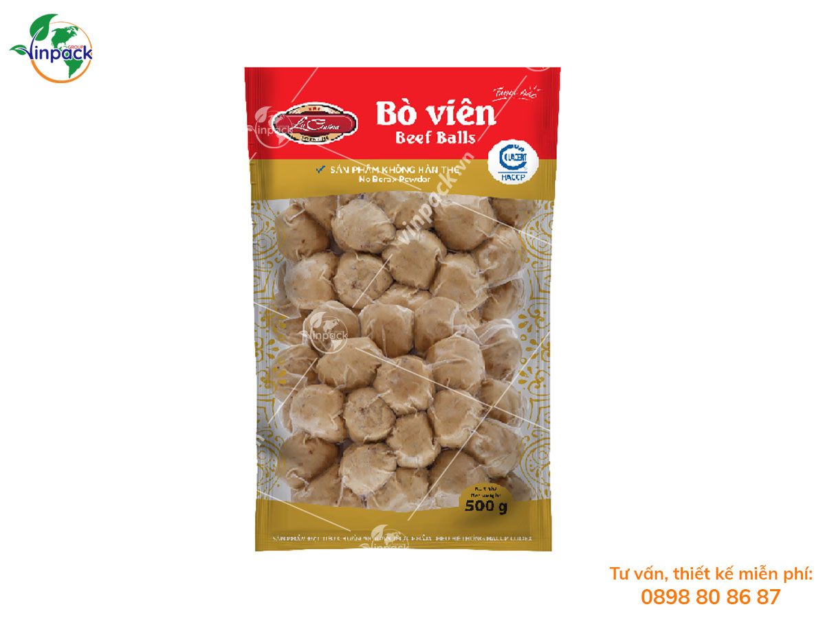 Bao bì đựng bò viên