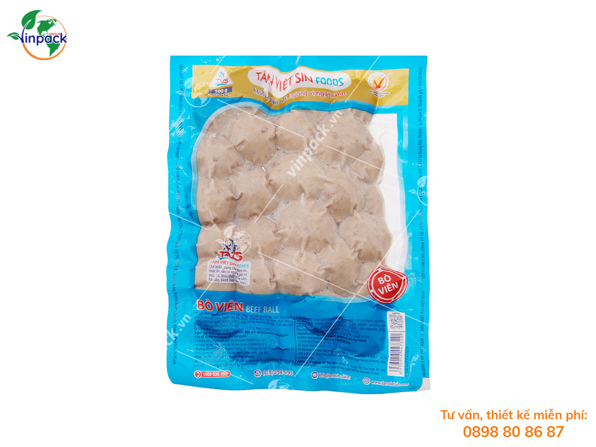 Bao bì đựng bò viên