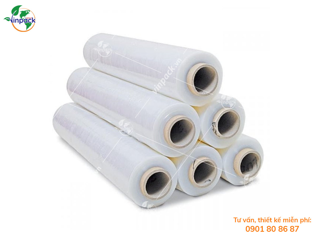 Transparent pallet wrapping film