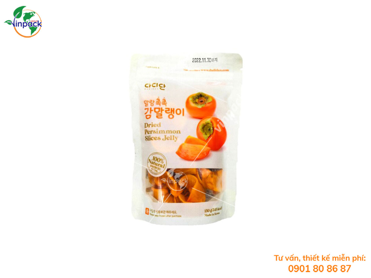 Bao bì hồng sấy dẻo