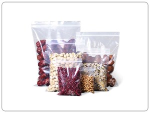 White line zipper bag