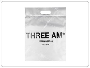 Die cut zipper bag