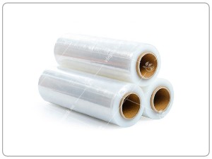 Transparent pallet wrapping film