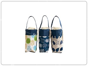Túi vải bố đựng bình nước