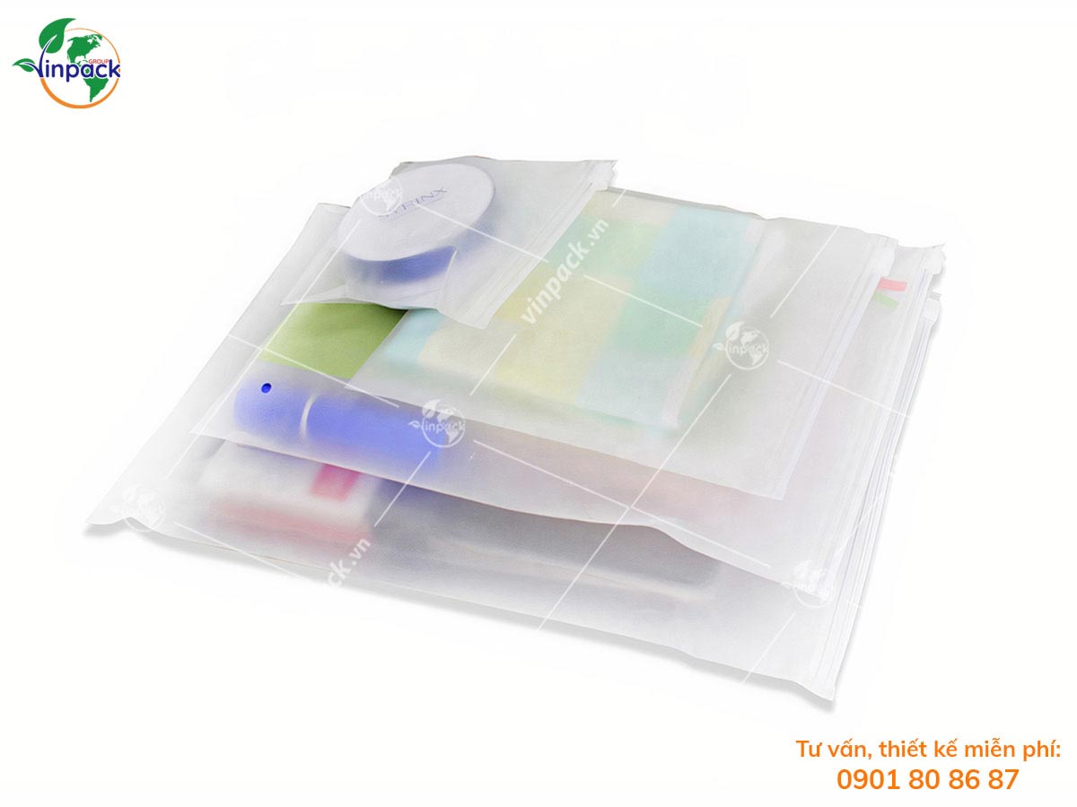 Frosted zipper bags