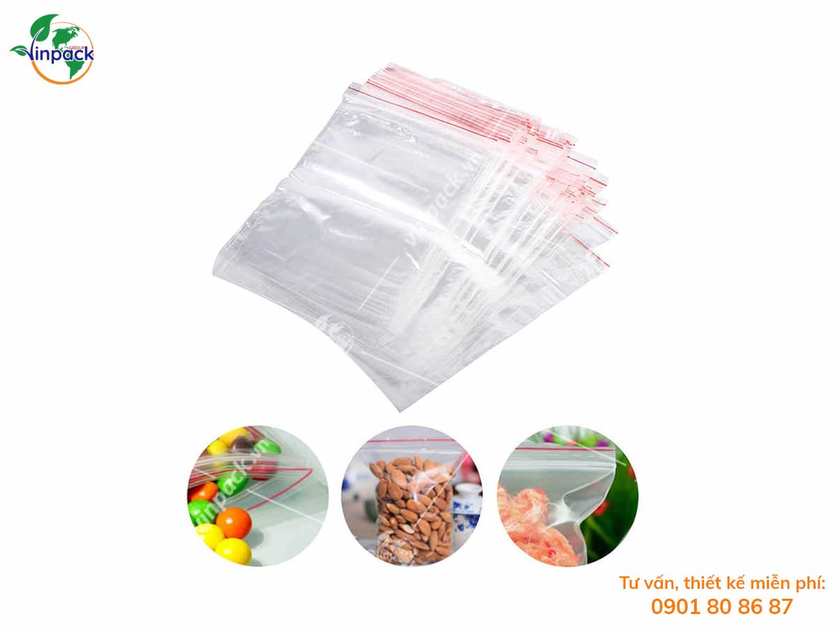 Red line zipper bag