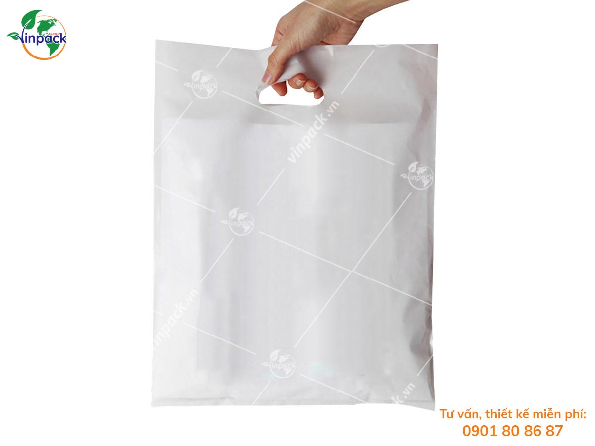 PE die cut plastic bag