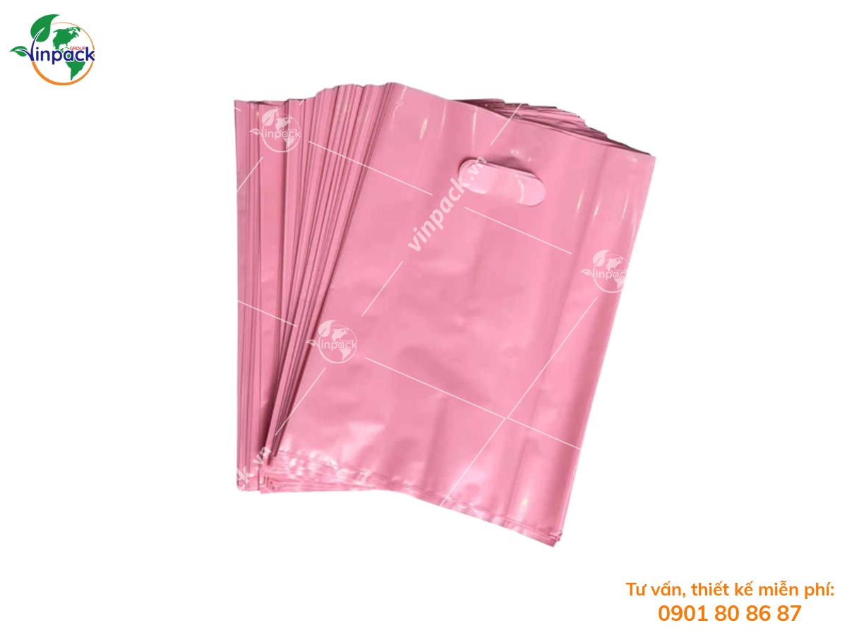 PE die cut plastic bag