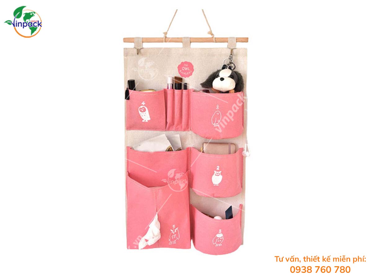 Túi vải bố treo tường