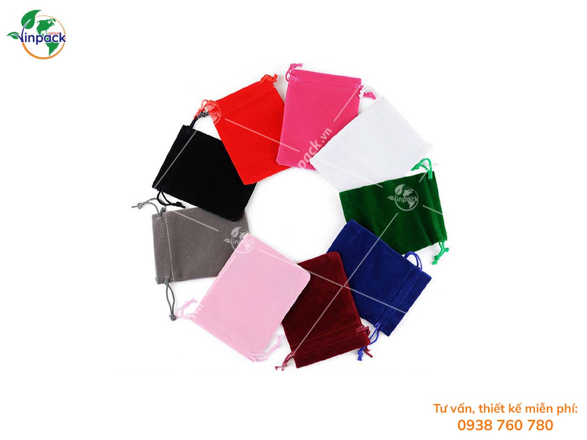 Velvet drawstring bag