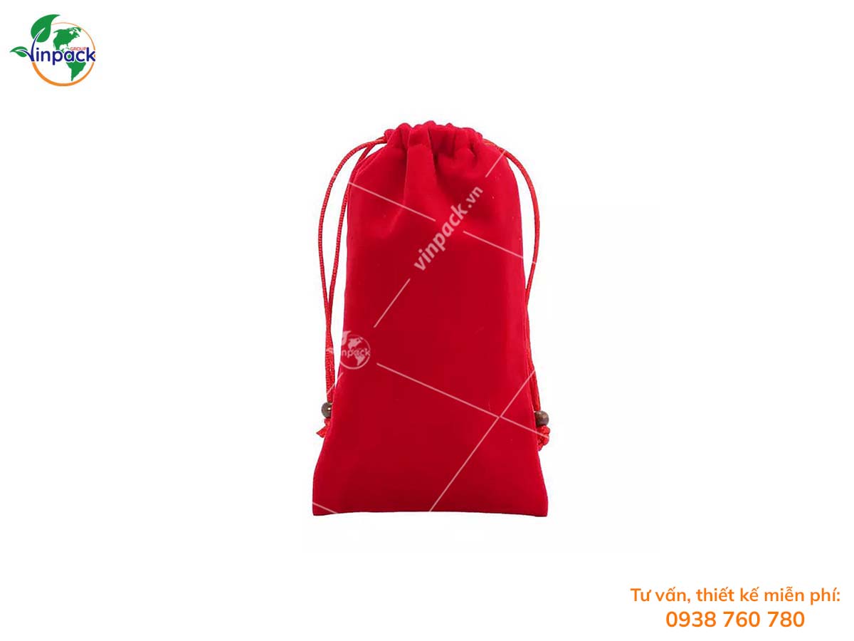 Velvet drawstring bag