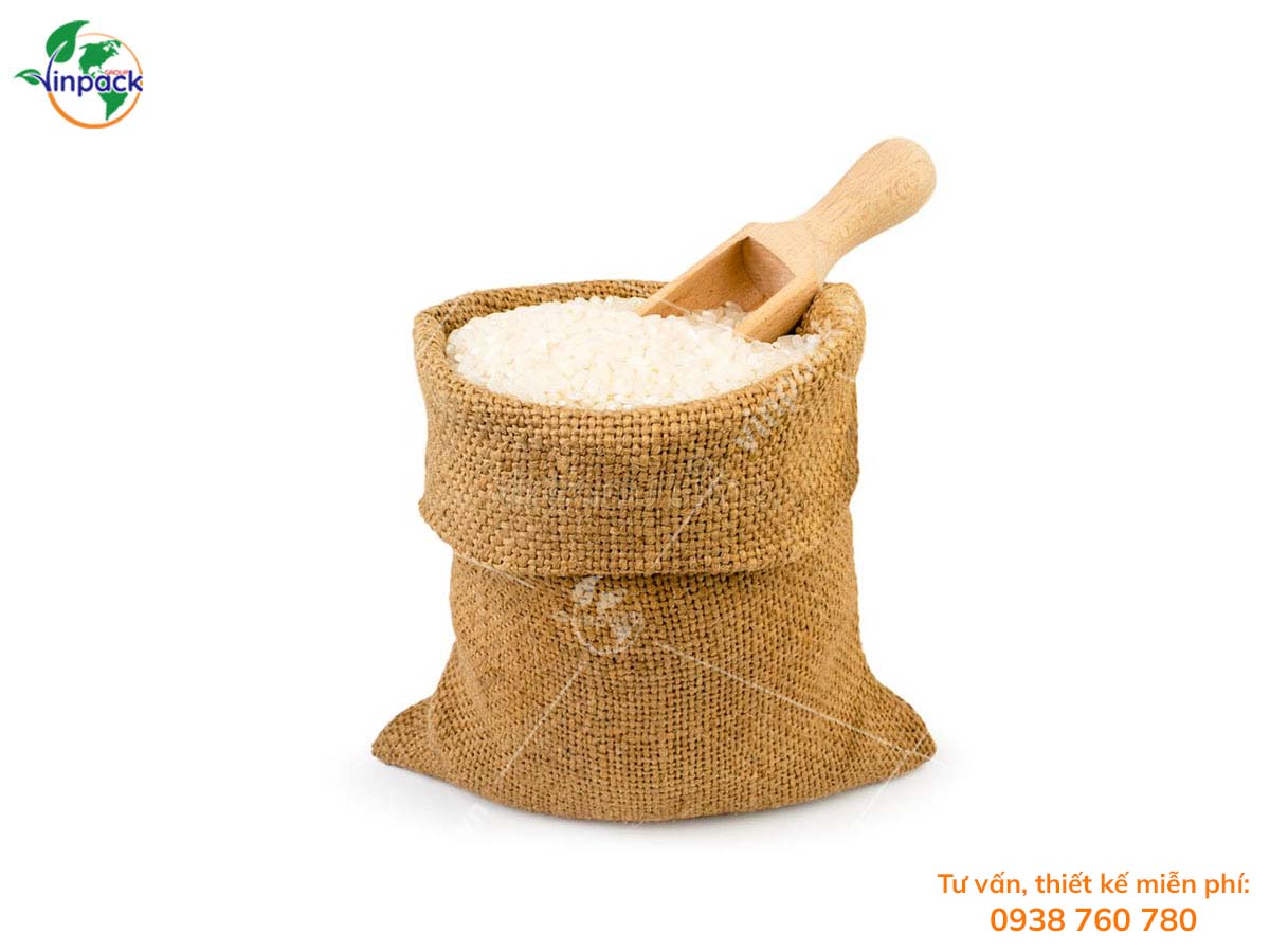 Túi vải đay đựng gạo