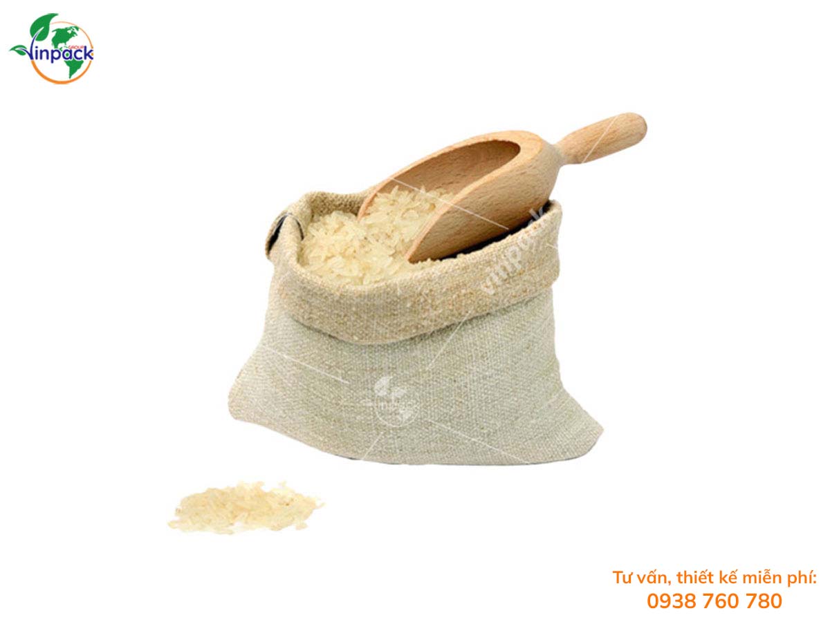 Túi vải đay đựng gạo