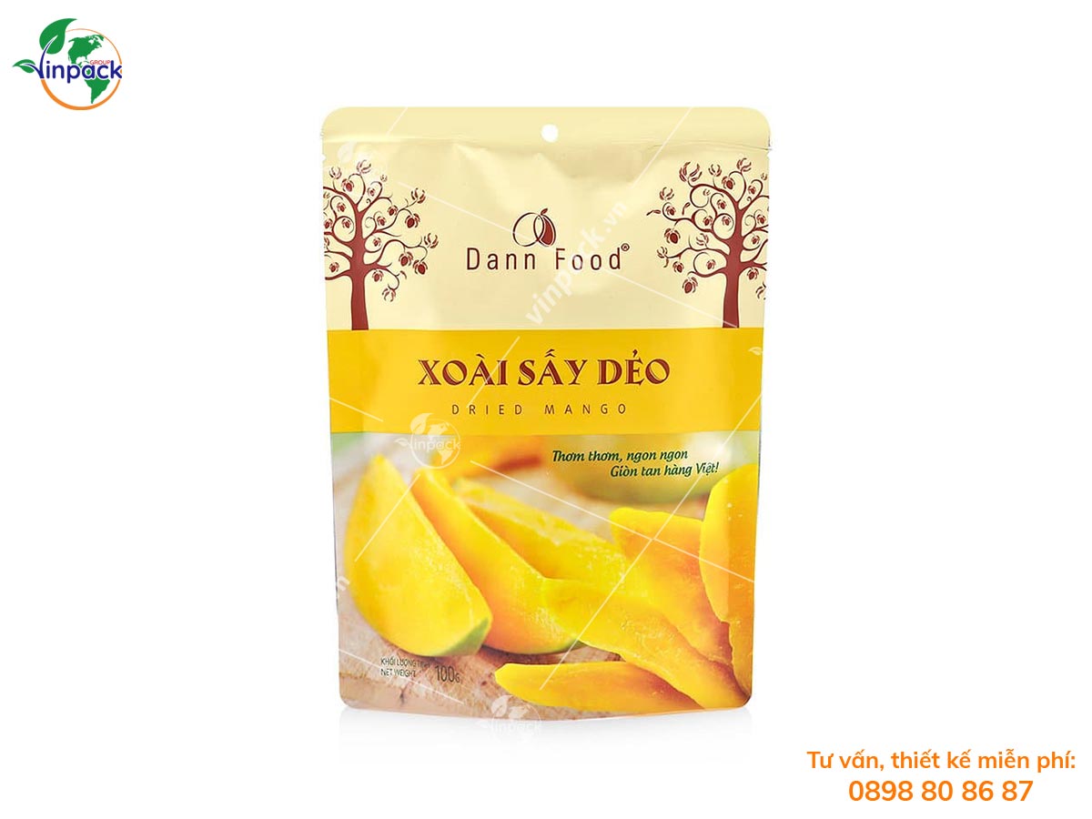 Bao bì xoài sấy dẻo