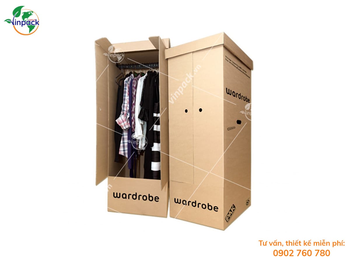 Carton box for clothes
