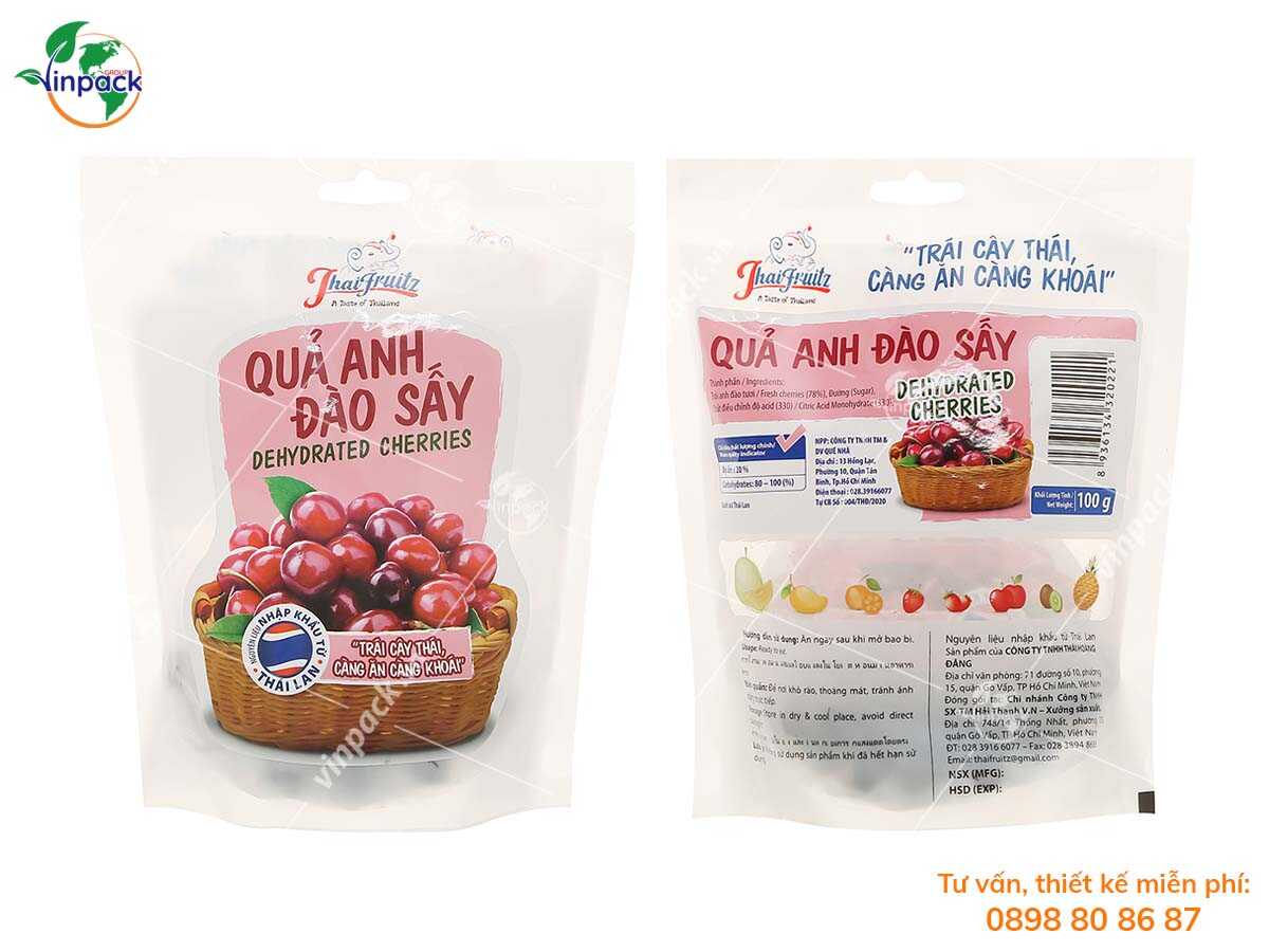 Bao bì trái cây sấy