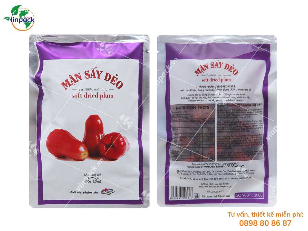 Bao bì trái cây sấy
