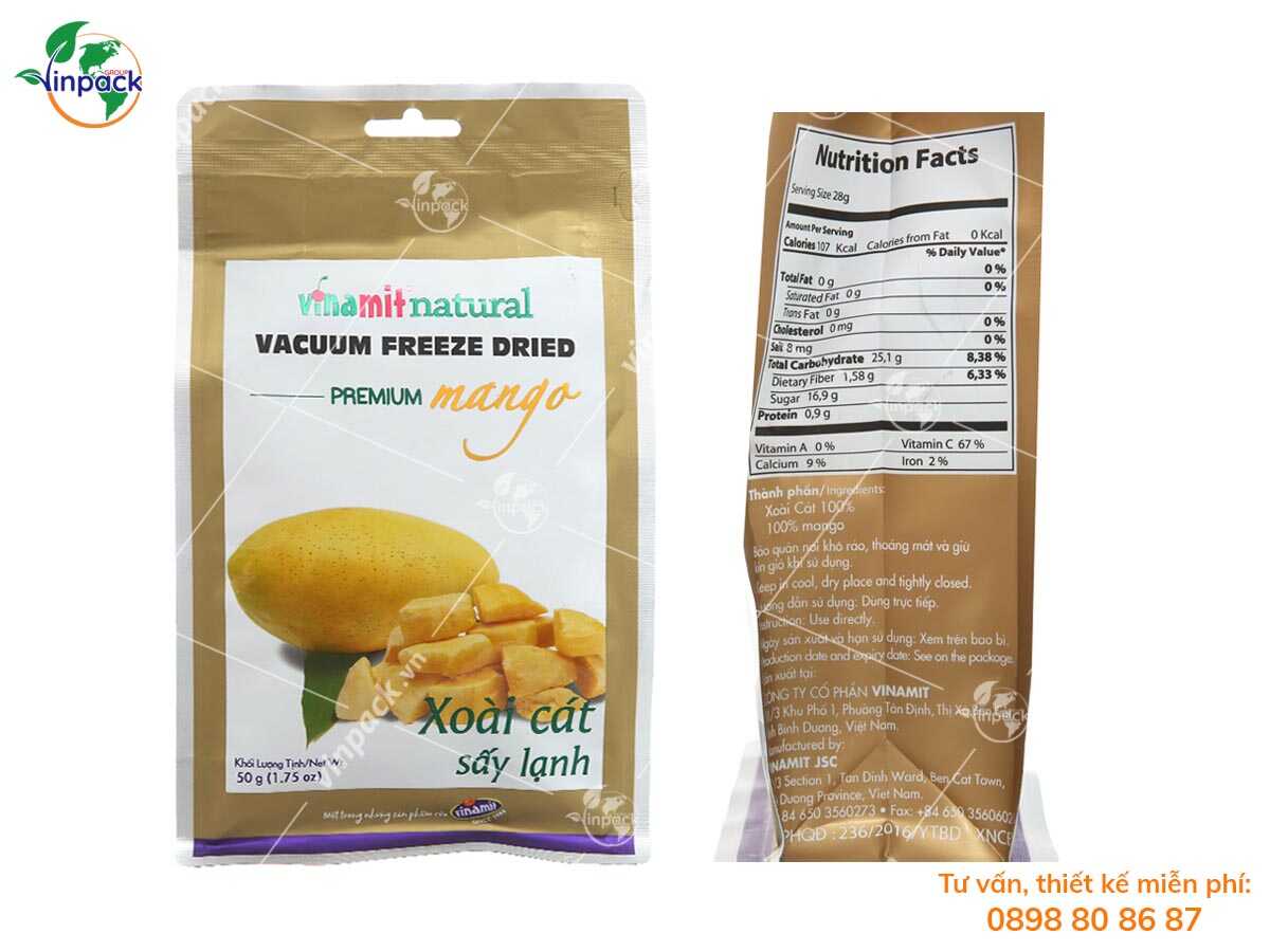 Bao bì trái cây sấy