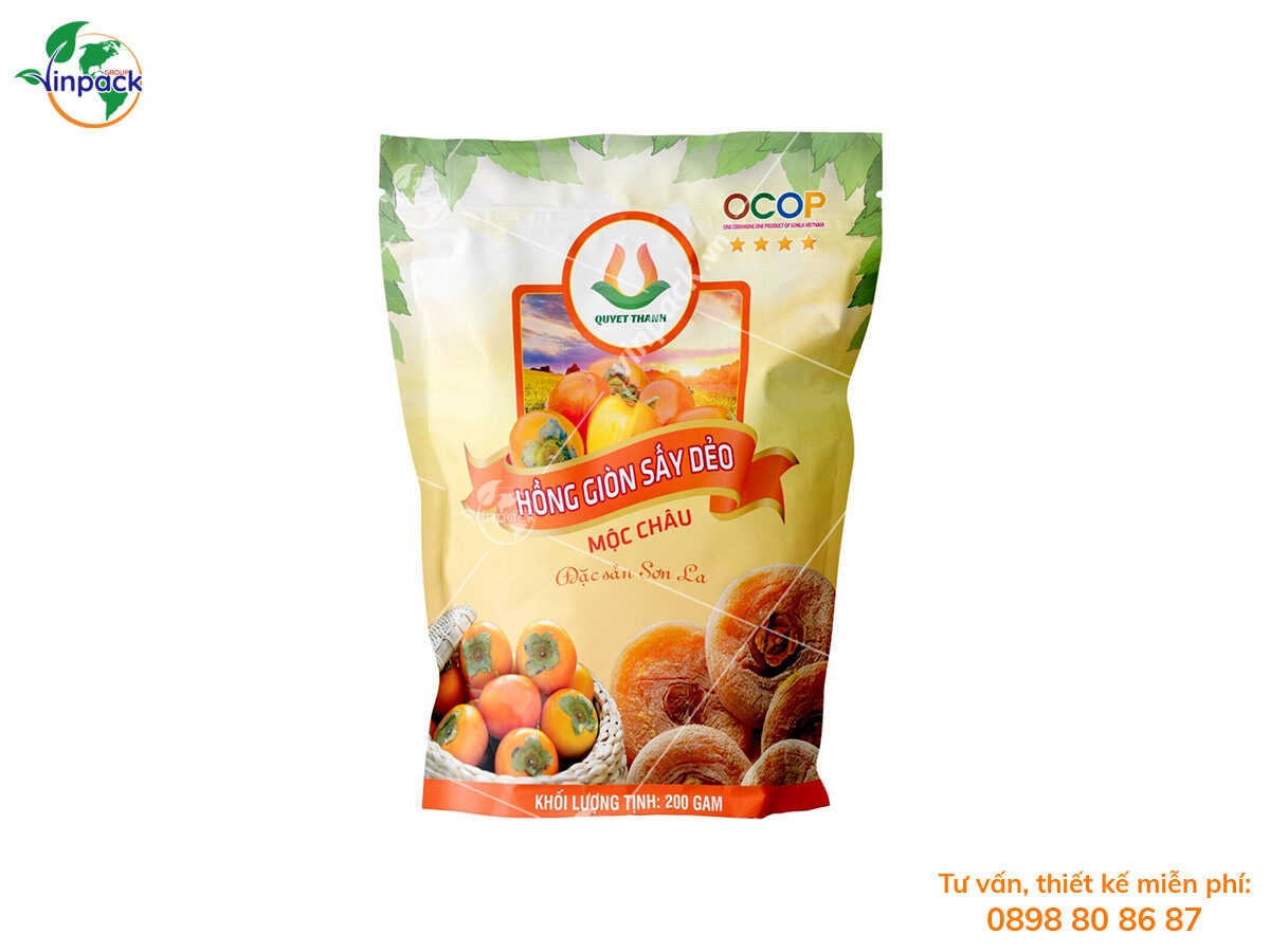 Bao bì hồng sấy dẻo