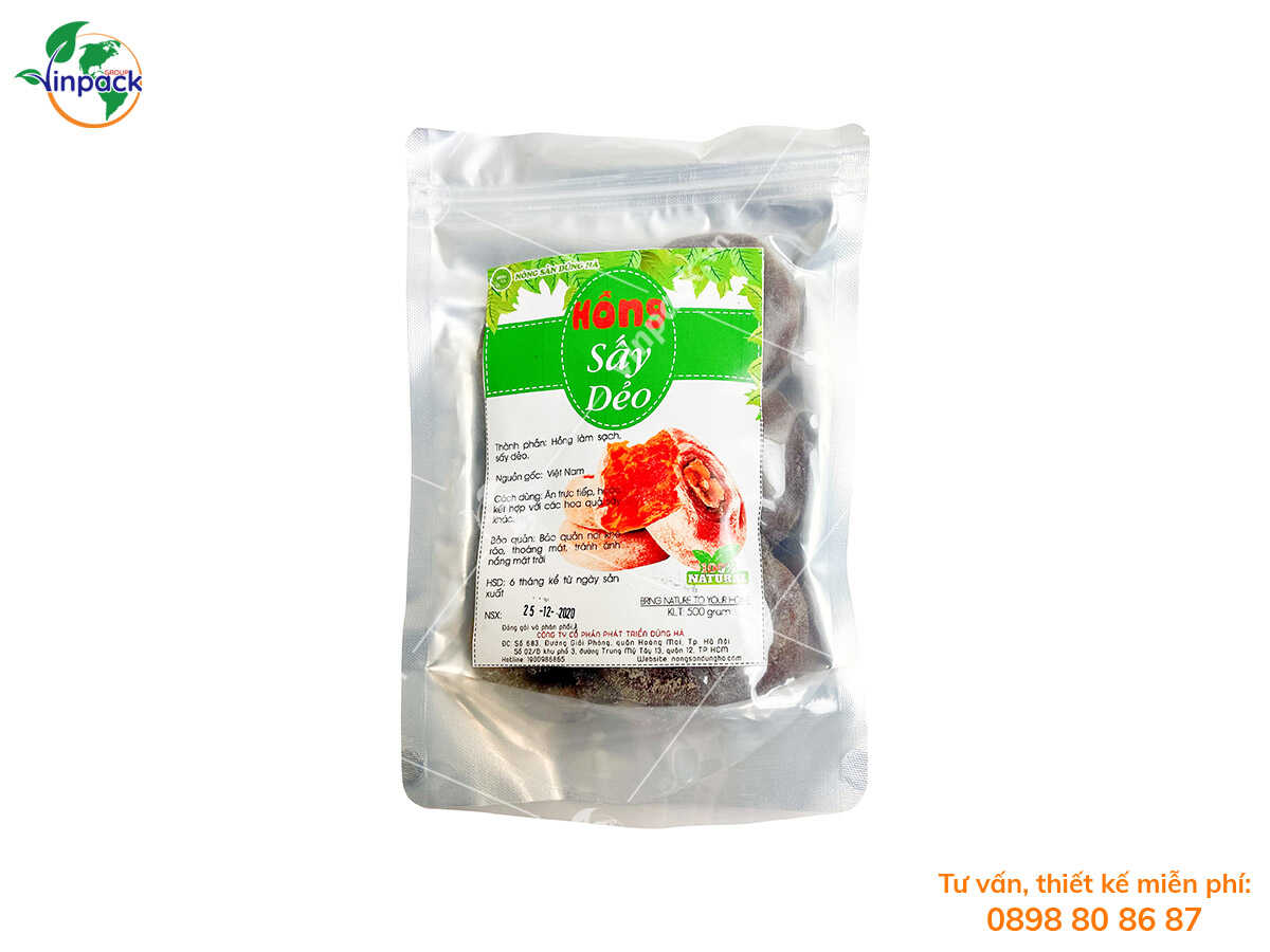 Bao bì hồng sấy dẻo