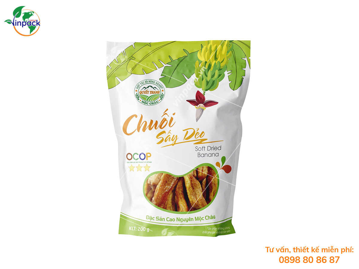 Bao bì chuối sấy