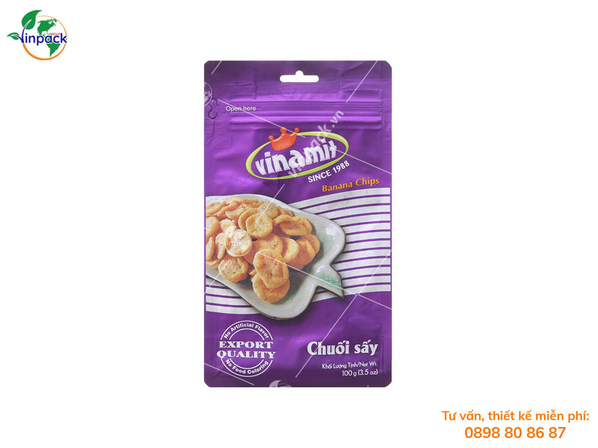 Bao bì chuối sấy