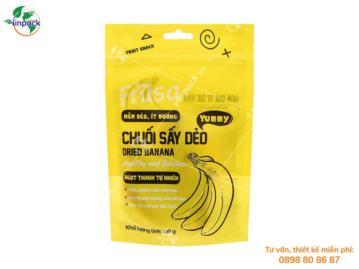 Bao bì chuối sấy