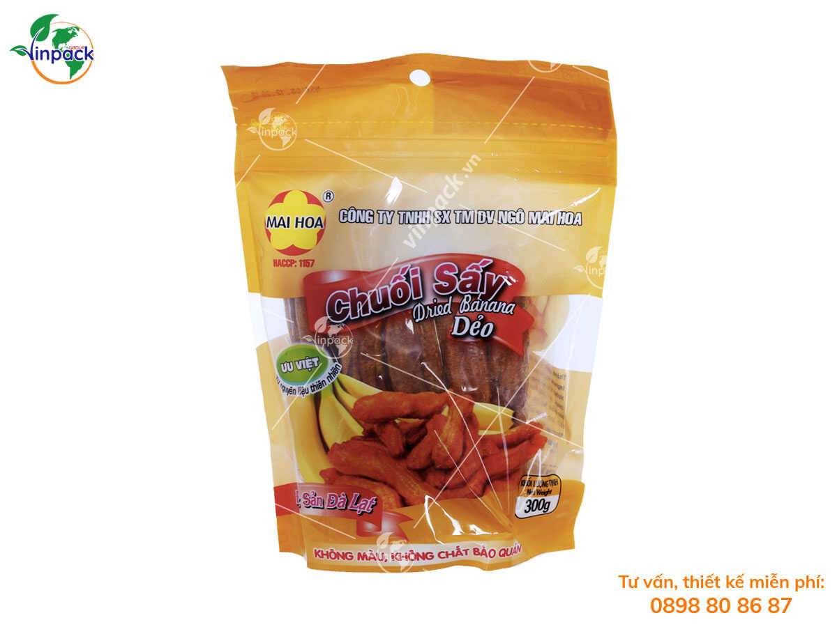 Bao bì chuối sấy