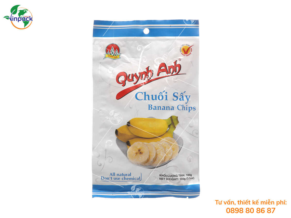 Bao bì chuối sấy