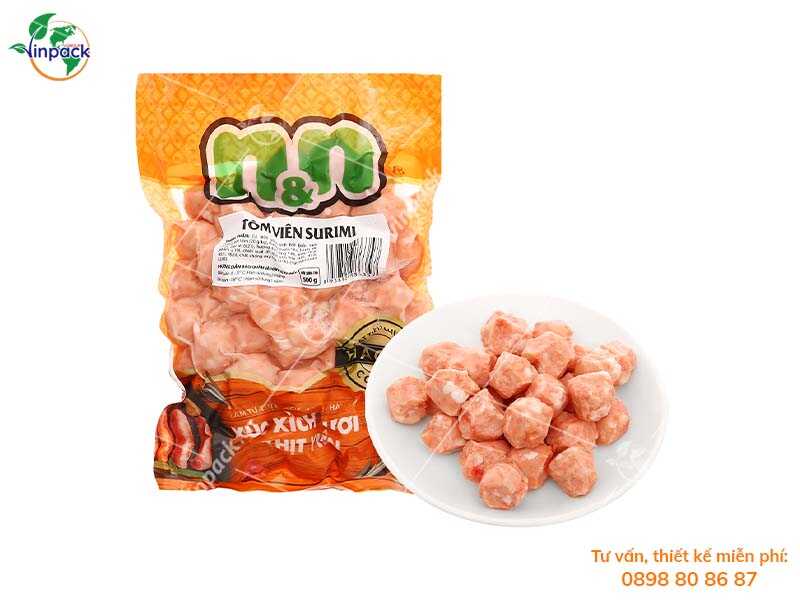 Bao bì đựng tôm viên chiên
