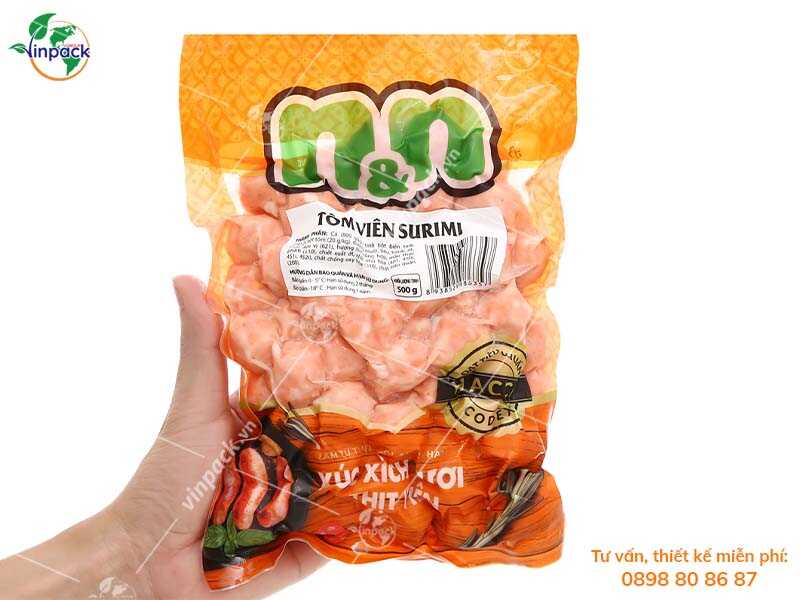 Bao bì đựng tôm viên chiên