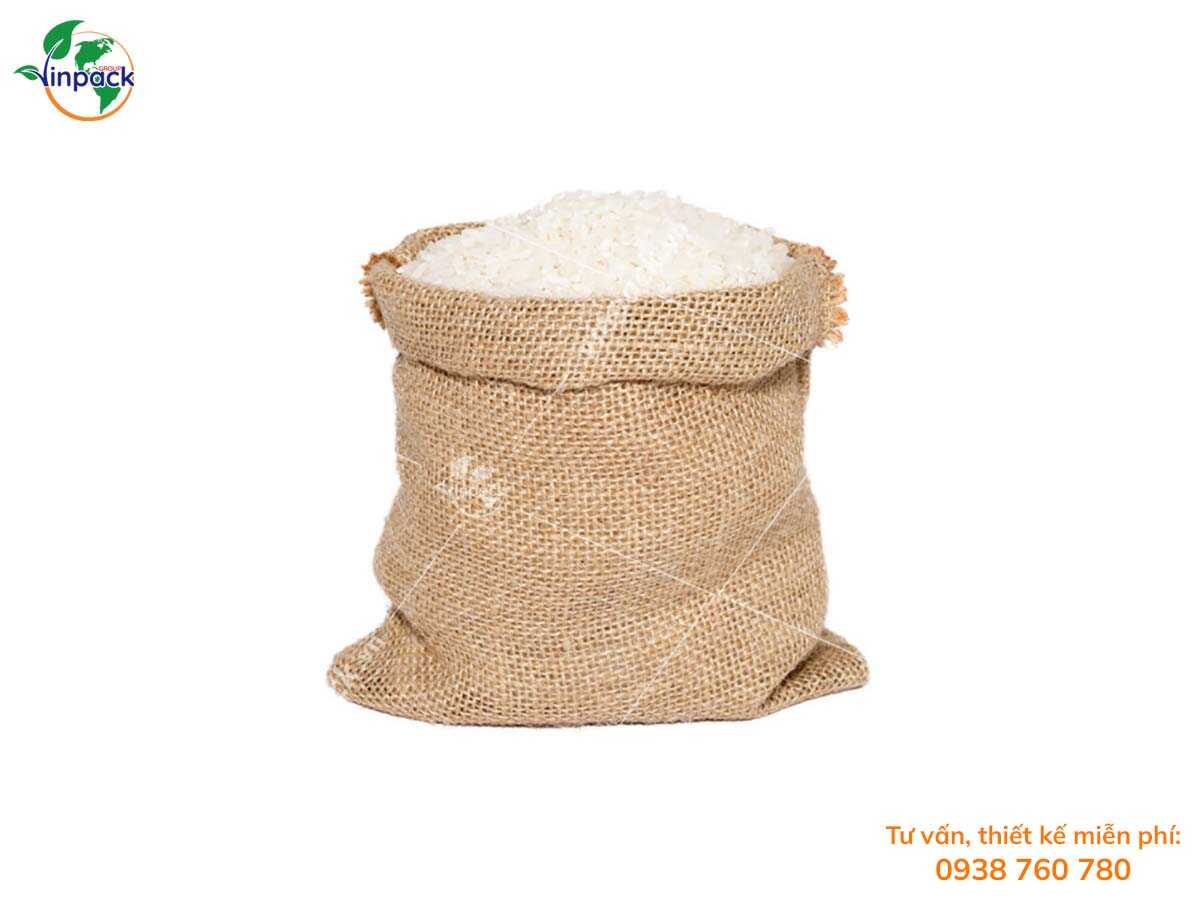 Túi vải đay đựng gạo