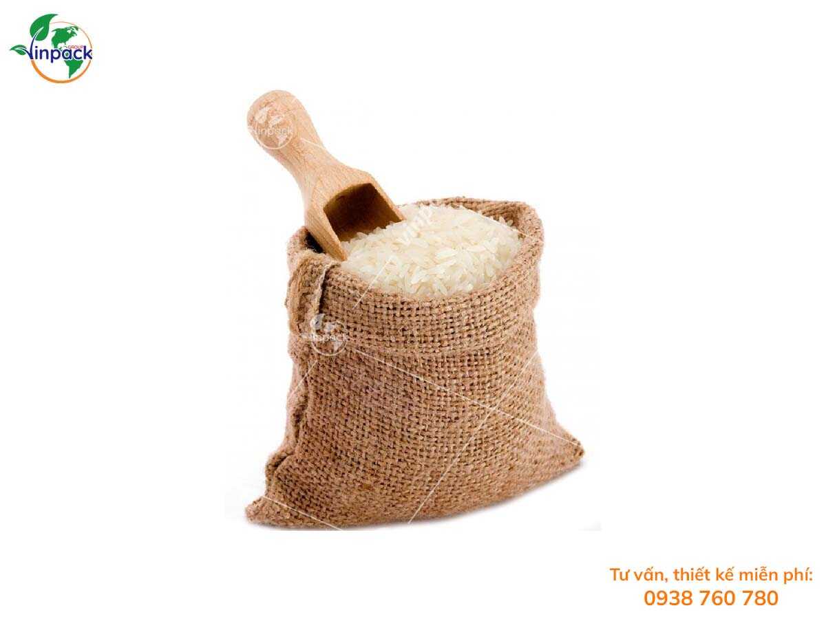 Túi vải đay đựng gạo