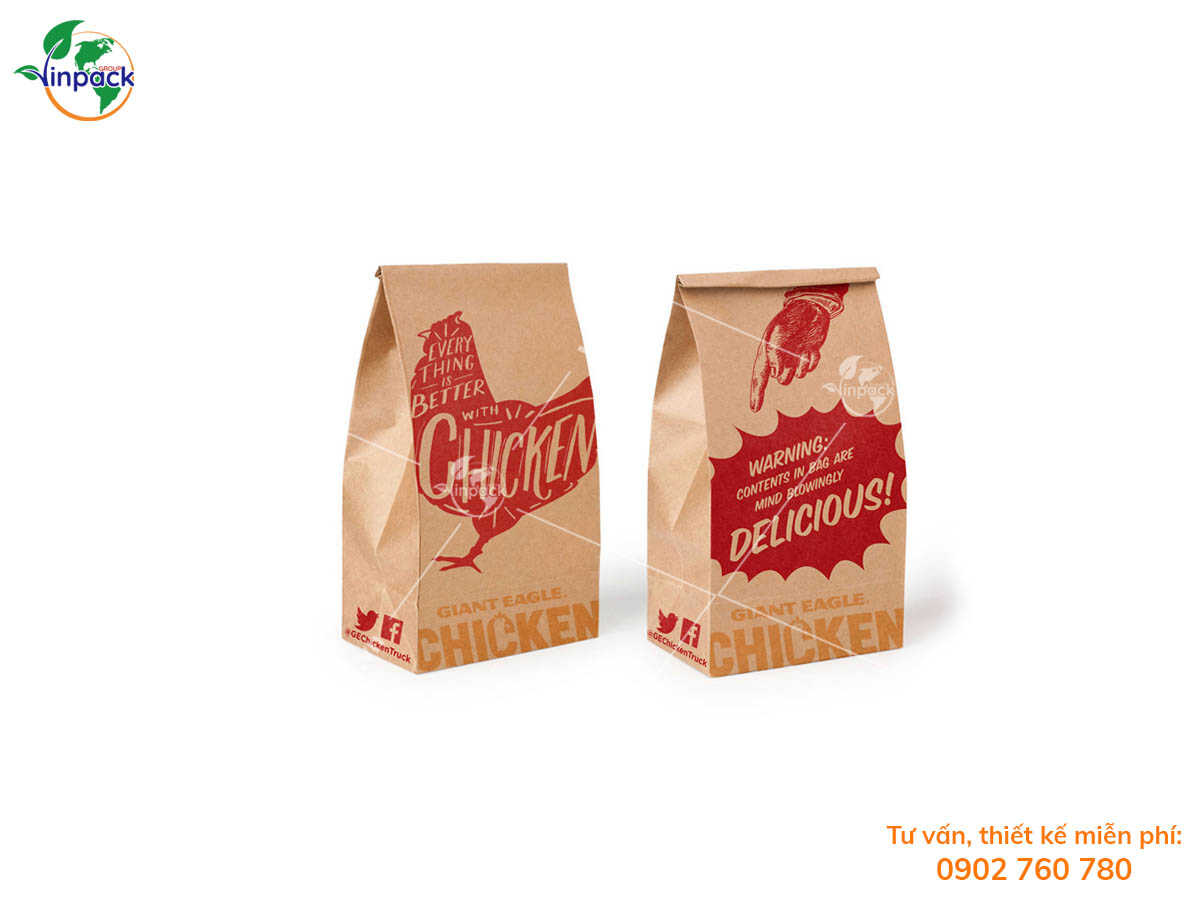 Fried chicken paper bag