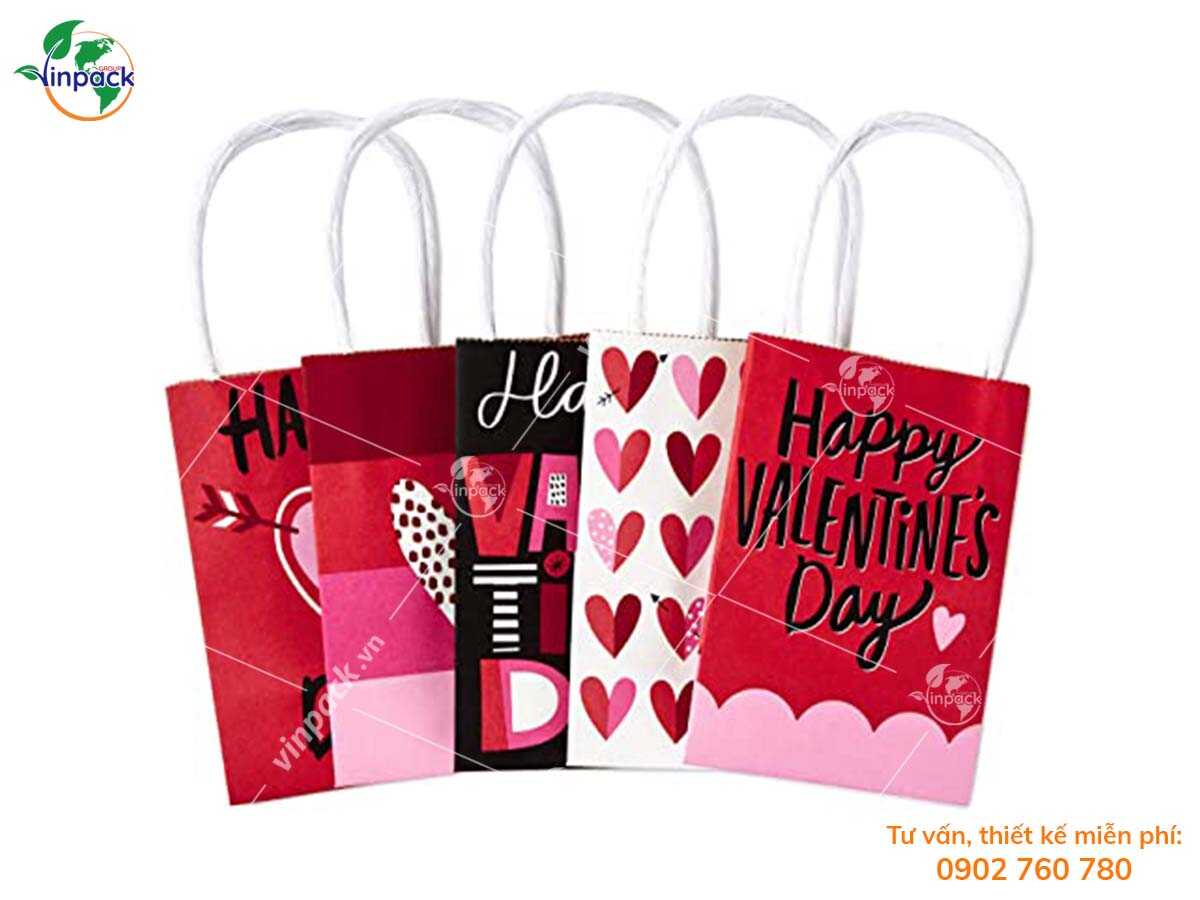 Valentine gifts paper bag